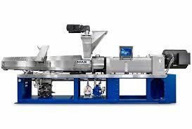 Cheap Wpc Conical Twin Screw Extruder AC Motors Optional Touch Screen Control Panel for sale