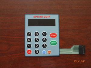 Best Plastic Single Flexible Push Button Membrane Switch Keypads , High Performance wholesale