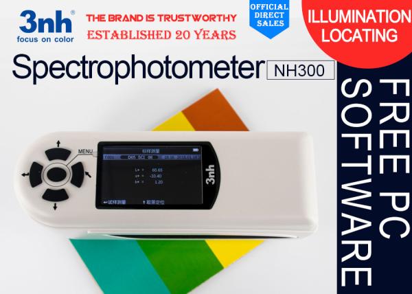 Cheap 2.8 Inch Display Color Matching Spectrophotometer NH300 for bath shampoo and conditioner testing for sale