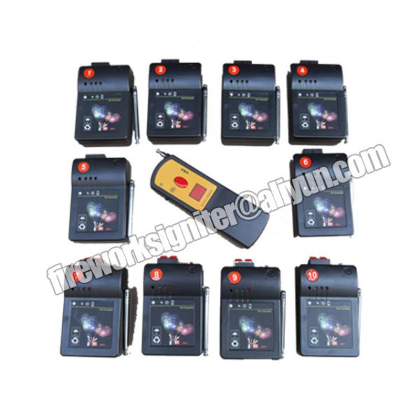 Cheap fireworks firing system CE passed T10 10 cues digital remote control wireless firing system for sale