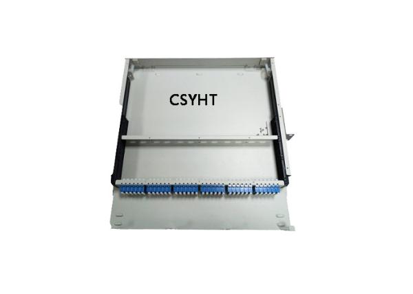 Cheap 144C MPO Sliding Fiber Patch Panel With LC Quad Adapter data center solutions application for sale