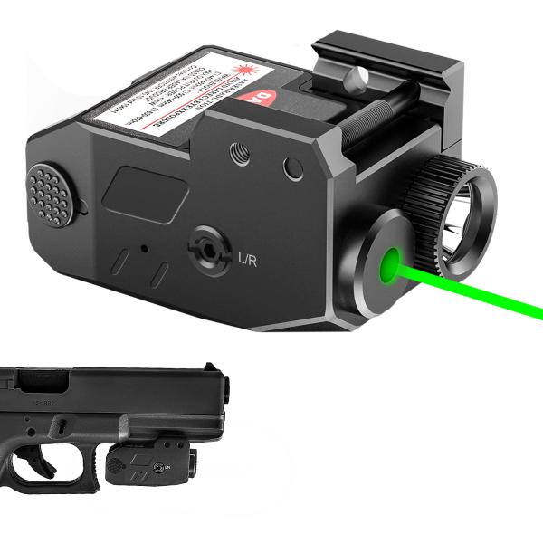 Cheap 520nm Green LED Tactical Flashlights Picatinny Mount Class IIIA for sale