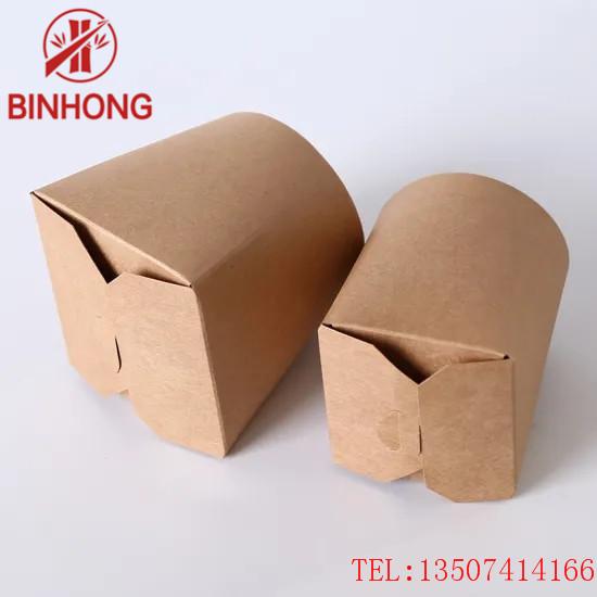 Cheap Stackable Recycle Paper 45oz Kraft Takeaway Boxes for sale