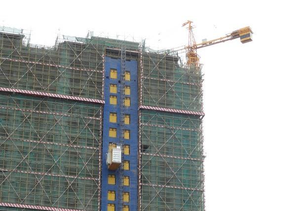 Cheap Modular Variable Frequency Drive 2000kg Building Site Hoist for sale