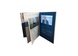 Best 350g Coated Paper LCD Video Folder 4.3 Inch Automatic Video Play wholesale