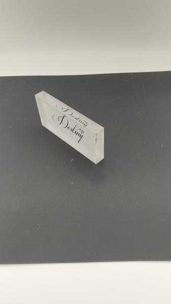 Cheap Custom Cear Acrylic Sign Display Logo Block Brand Block Plexiglass Print Block for sale