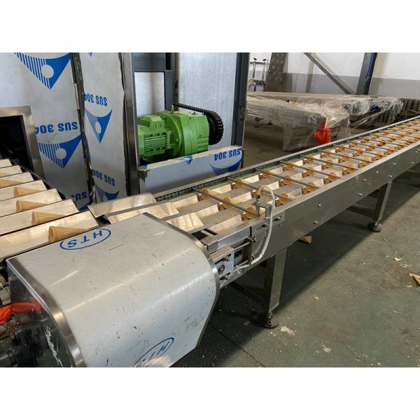 Automatic Rolled Sugar Ice Cream Cone Baking Machine 17.5 Degree Roasting For Food Industry