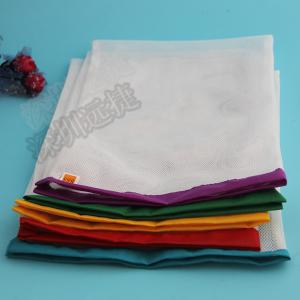 Lightweight White Mesh Laundry Bag Customized Label 3pcs / 6pcs One Set