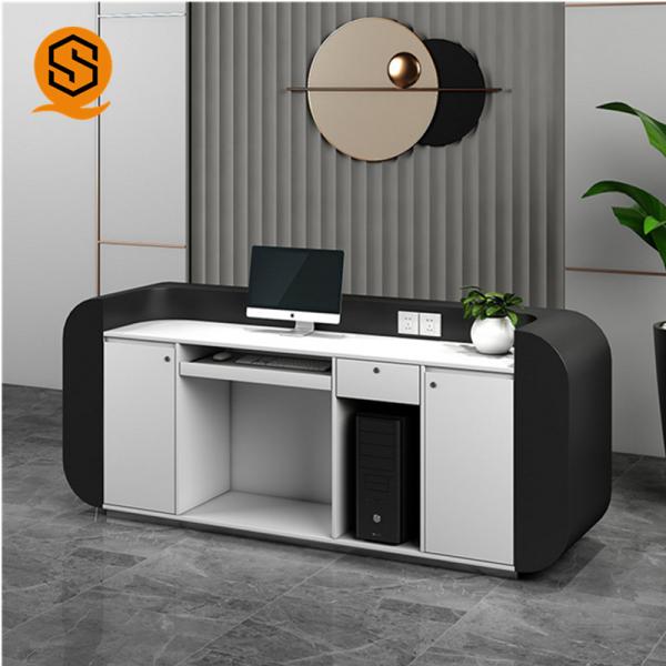 Cheap Matte Repairable Solid Surface Reception Counter Joint Seamless Marble Pattern for sale