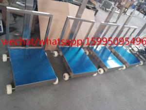 China Movable 60×80cm 500kg Bench Weighing Scale With Wheels on sale
