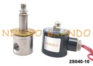 Best UNI-D Type SUS-10 G3/8 Stainless Steel Solenoid Water Valve DC24V AC220V wholesale