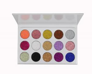Best Private Label Eyeshadow Palette 15 Color Glitter Eyeshadow Pressed Glitter wholesale