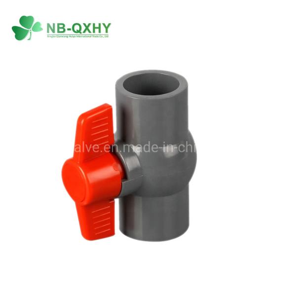 Cheap Chemical Industry PVC Ball Valve with Straight Through Type and Socket Thread End for sale