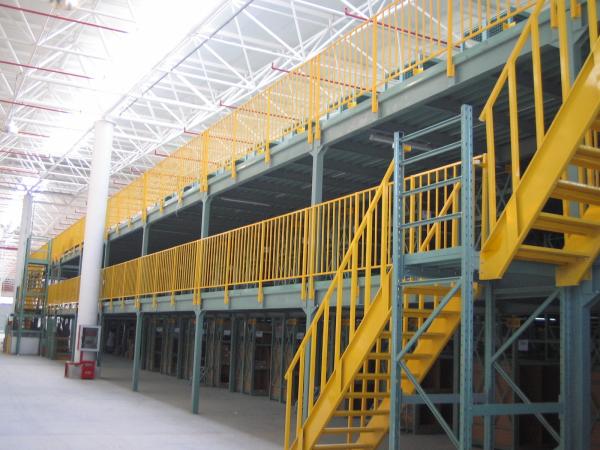 Cheap Yellow Multi Tier Mezzanine Rack for Efficient Space Utilization for sale