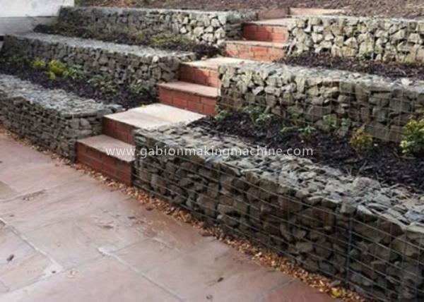 Cheap Durable Gabion Box / Hot Dipped Galvanized Wire For Soil Protection Box Size 2x1x1m for sale