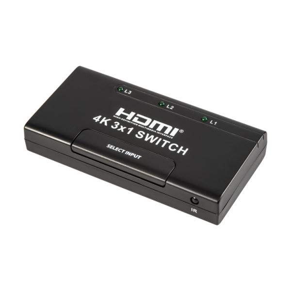 Cheap IR Remote 4K 3x1 Remote Control Hdmi Switcher for sale