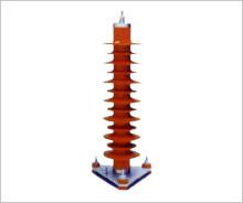 Red 40.5 KV Zinc Oxide High Voltage Lightning Arrester Gapless Pollution Resistance