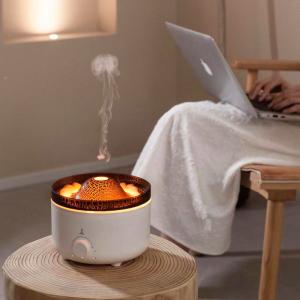 China 560ml Ambient Fire Flame Humidifier Flame Humidifier with 7 Colors Mood Light and Quiet Operation on sale