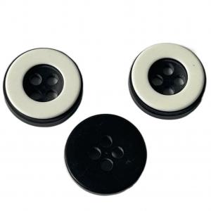 Best ODM/OEM 2 Layers Shirt Buttons With White Rim Apply For Men