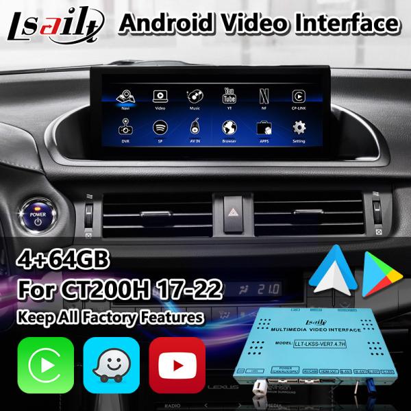 Cheap Lsailt Android Navigation Video Interface for Lexus CT 200h FSport 2017-2022 for sale