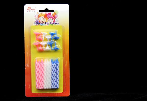 Cheap 24Pcs Spiral Birthday Candles for sale