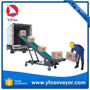 Cheap Mobile loading unloading belt conveyors (manual adjust height) for sale