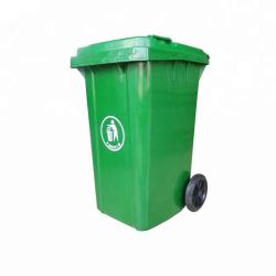 China 63G Outdoor Plastic Trash Can Polypropylene UV 240L Plastic Rubbish Bin for sale