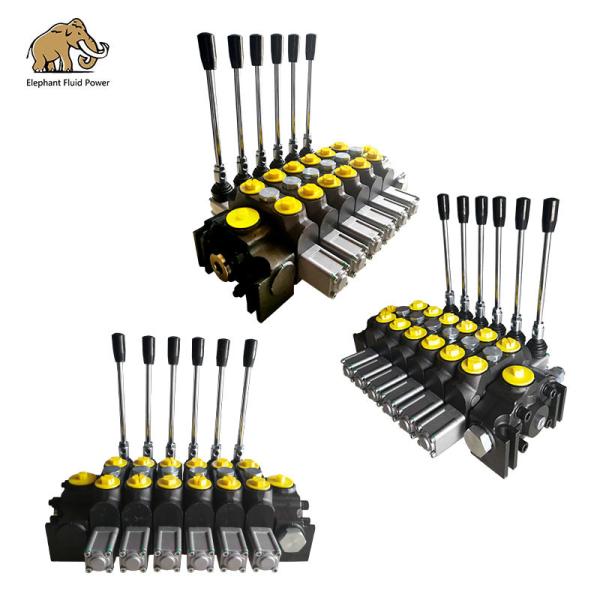 Cheap DCV140 Sectional Control Valve 6 Spool Hydraulic Directional 140lpm for sale