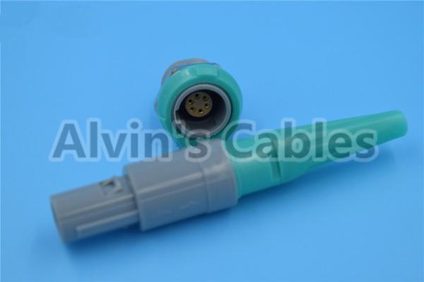 Cheap LEMO 1 P Plastic 6 Pin Connector Disposable Oxygen Probe Plug Connector Self Locking Plug In for sale