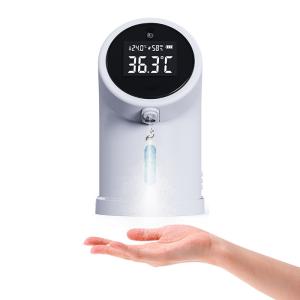 China Fever Detector Mini IR Thermometer With Sanitizer Spray Gel Dispenser on sale