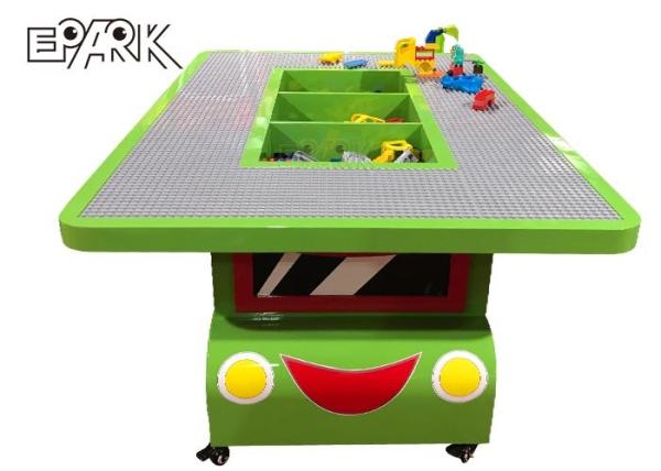 Cheap Cartoon Building Block Car Amusement Game Machines For 8  Player 220V for sale