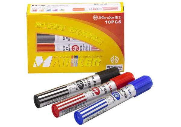 Cheap cheap price office use plastic box packed permanent marker pen for sale