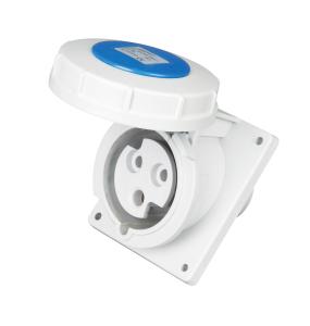 China IP67 Waterproof Industrial Type Socket , Wall Mounted 32 Amp Industrial Socket on sale