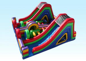 Best Colorful Dual Lap Inflatable Dry Obstacle Course For Toddler UL BV CCC wholesale