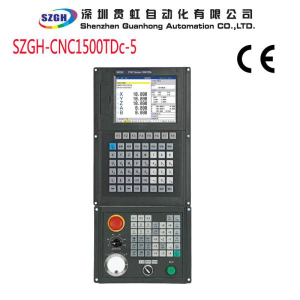 Black Vertical CNC Lathe Controller I / O 56 x 32 With Macro Function USB