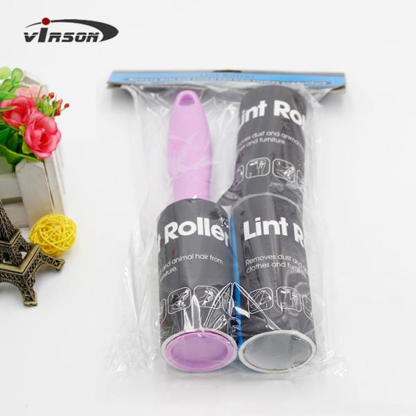 Cheap 50sheets Tearable Custom Printed lint roller and Refills Set for sale