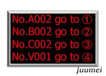 Queue Number Display Function and Indoor Usage Juumei Queue Token Number Dot