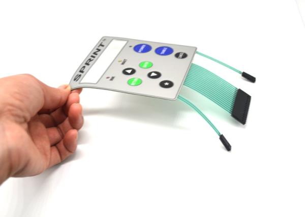 Cheap Printer Controller LED Membrane Switch With Tactile Embossed Buttons for sale