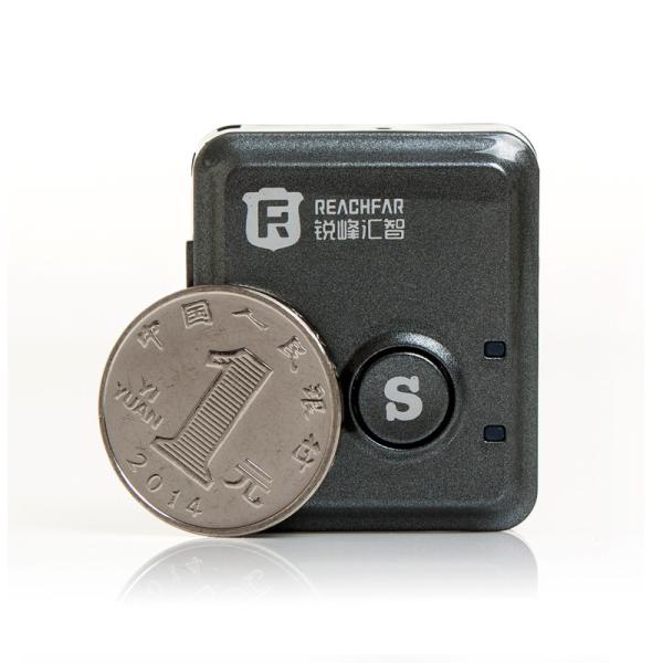 Cheap Coin size mini gps tracker for car with sos alarm vibration alarm rf-v8s for sale