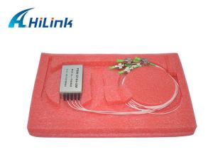 China Hilink Mini Optic Switch 1X4 Single Mode FiHigh Channel Isolation With SC LC FC APC PC Connector on sale