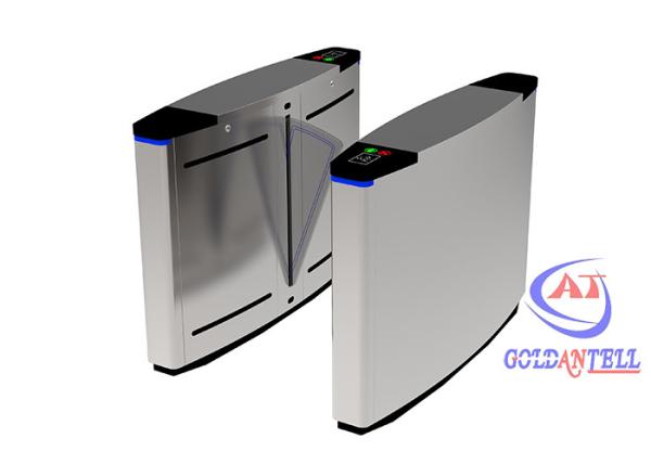 Cheap RFID Reader Flap Barrier Gate Fingerprint Access Control Rotating Security Turnstile Gate for sale