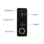 Metal Case Touch Button 7inch Video Door Phone Intercom with Picture Memory