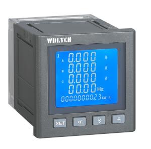 China 96mm Wdy-9e Digital Panel Meter  Intelligent 3 Phase Grey Color Spray Painted on sale