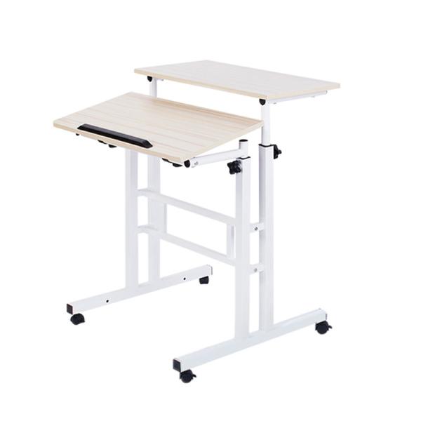 Cheap Metal Frame Wood Board Height Adjustable Small Size Study Table for sale