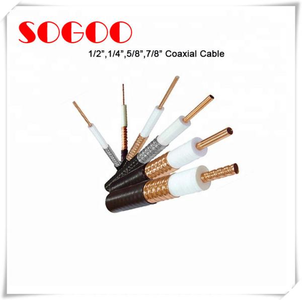 Cheap Coaxial Cable 1/2 7/8 RF Feeder Cable For Telecom RoHS Approval for sale