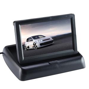 China Foldable DVD Reverse Backup Camera 4.3 Inch Car Rear View TFT LCD Monitor on sale