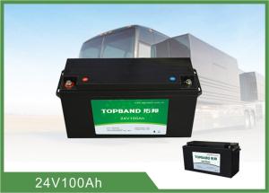 Long Cycle 100ah Lifepo4 24v Battery Pack , Rechargeable Lithium Battery For Rv