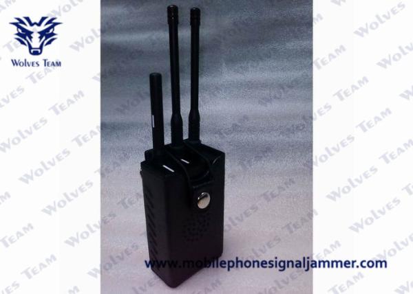 Cheap Portable RF Remote Control Jammer 315 / 433 / 868MHz Two Power Adapters for sale
