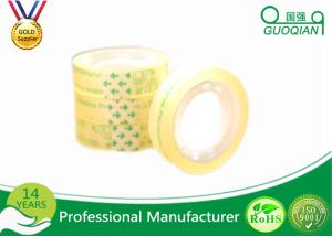 Smooth Clear Color Code Tape , Water Based Transparent Bopp Tape Pressure Sensitive