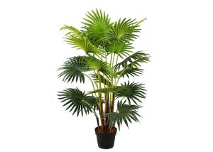 China Entrance Hall Silk Plastic PE Indoor Artificial Palm Trees on sale